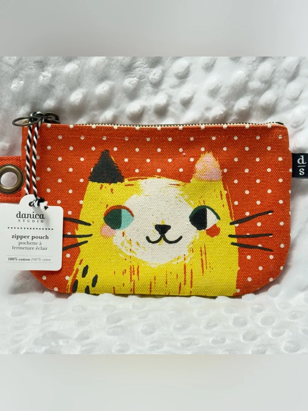 Danica’s Studio - Danica Studio Meow Meow Cats Small Cotton Zipper Pouch